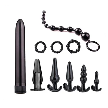 Комбинация на вибратори и анални контакти, набор от анални контакти, набор от вибриращи анални топчета, Масажор на простатата, секс играчки за жени, Стимулант на ануса за мъже