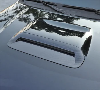 за Toyota 4Runner TRD 2014-2023 Черен Въглерод Външен Преден Капак Лъжичка Впускное Дупка на Кутията на предния Капак Тапицерия ABS автоаксесоари 1бр