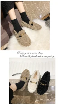 Есенно-зимни обувки Calzado De Hombre Zapatos 2024, нова памучен обувки с плюшено нагревателя и нисък покрив, популярен в магазин за дамски обувки Lefu