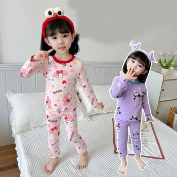Детски Пижамный комплект Kawaii Sanrio Kuromi с Шарени Аниме 